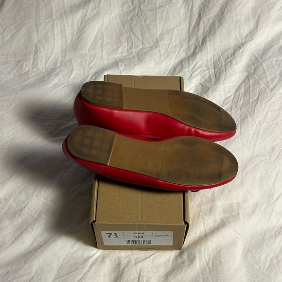 Red Ballet Flats - Picture 4 of 4